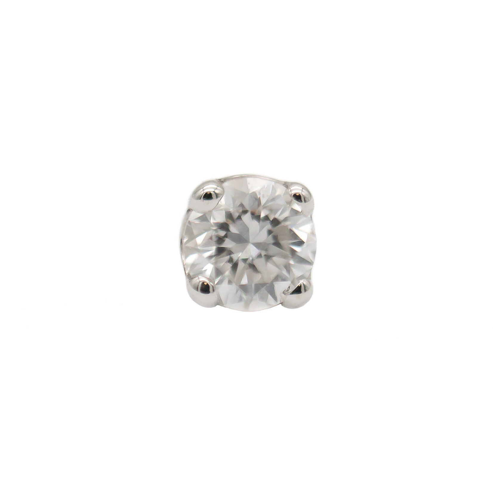 Kiwi Diamond WG Threadless Prong White Diamond