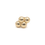 Kiwi Diamond YG Threadless 1.25mm Quad-Bead