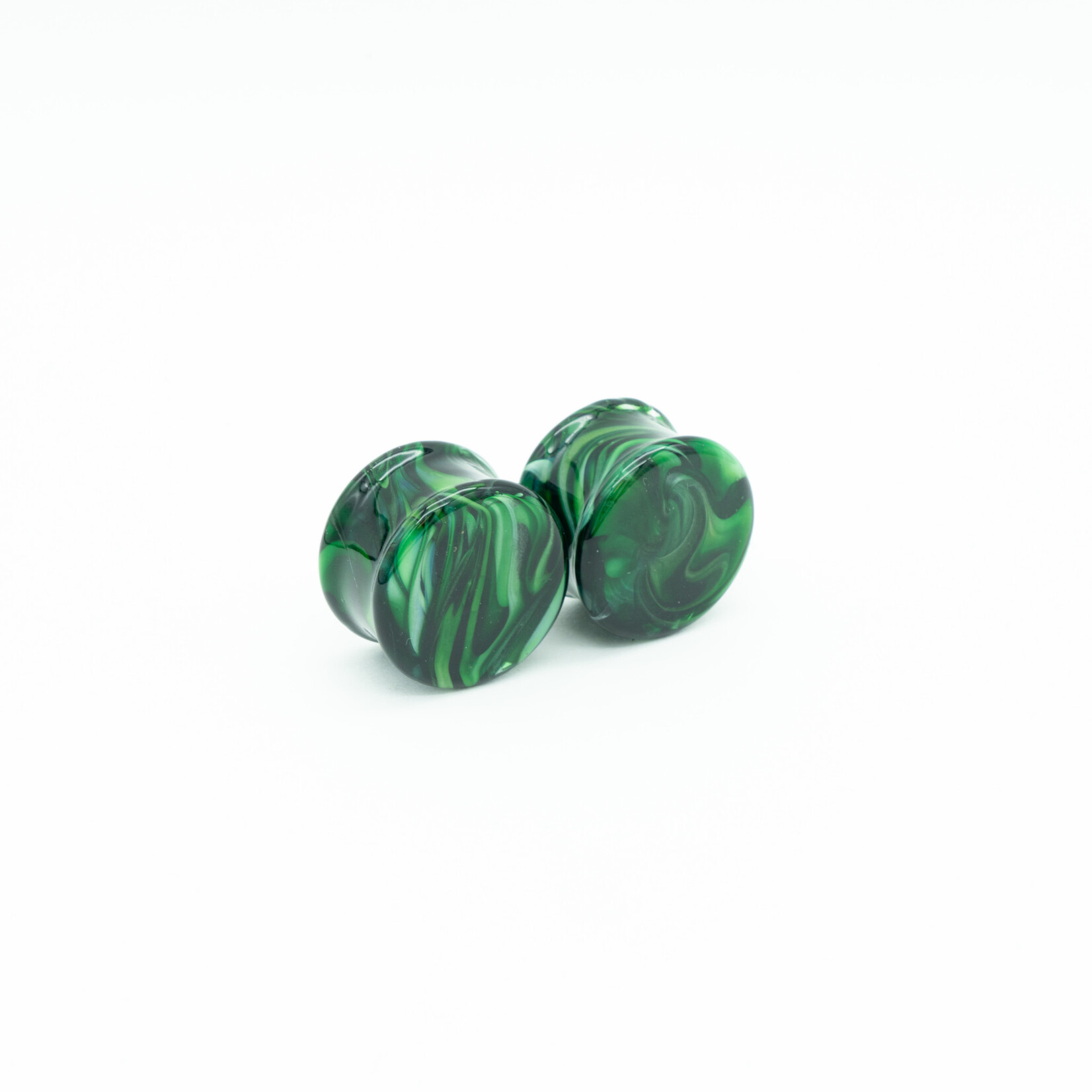 Glasswear Studios Double Flare (DF) Glass Plugs - Borostone (Pair)