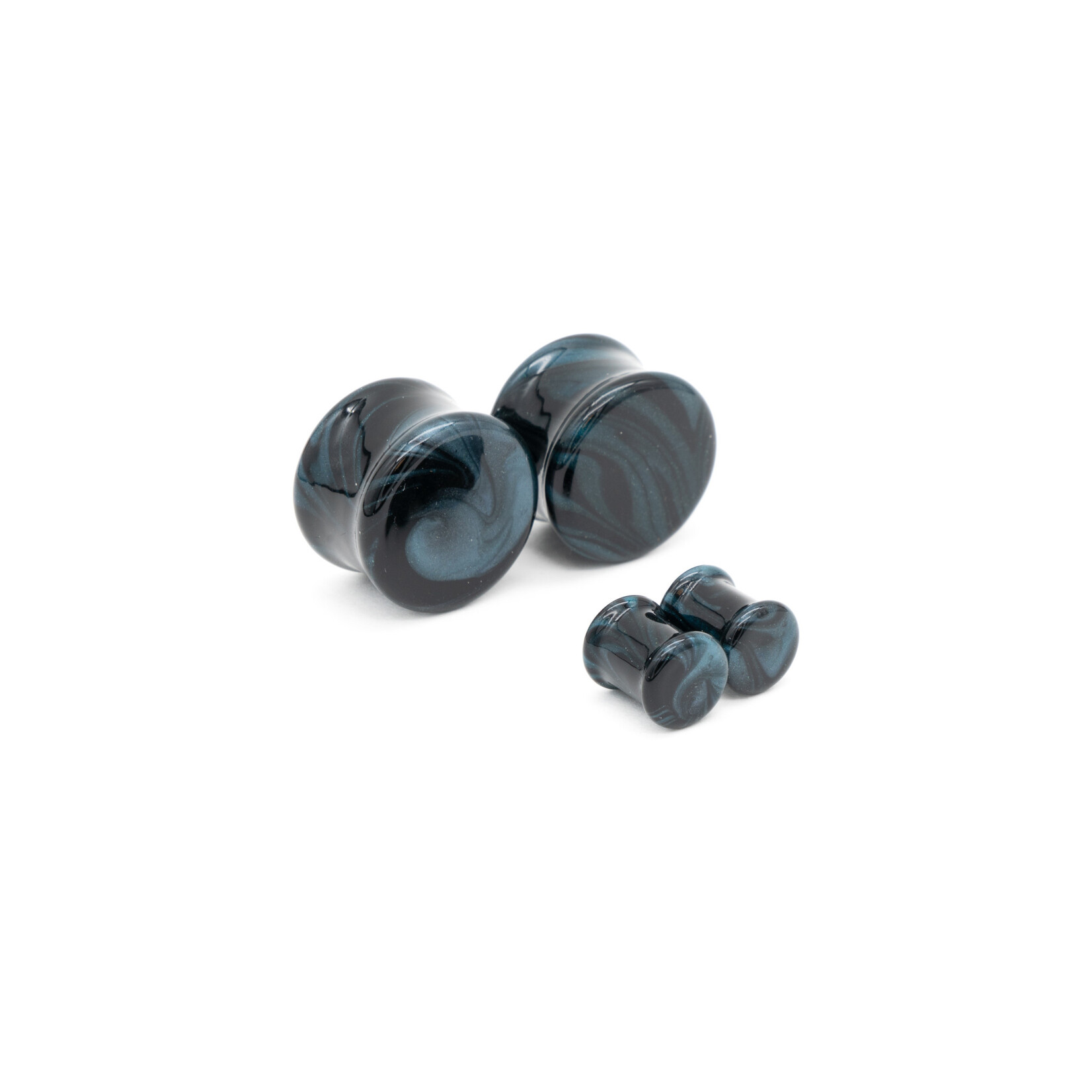 Glasswear Studios Double Flare (DF) Glass Plugs - Borostone (Pair)