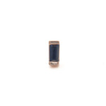 Modern Mood Jewelry RG Baguette Solitaire - Jax - Channel Setting with Blue Sapphire
