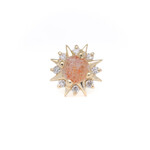 Modern Mood Jewelry YG Threadless Surya - Sunstone - Diamonds