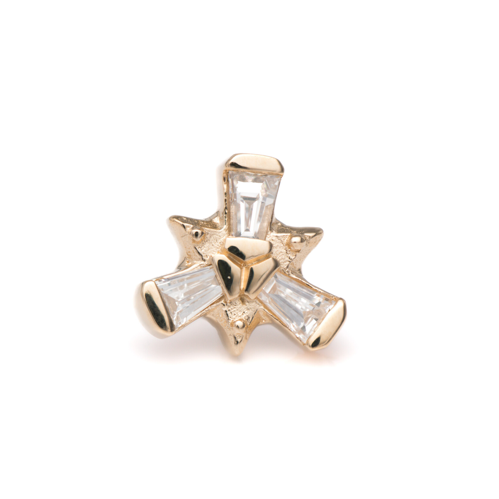 Tether Jewelry YG Threadless Trillium - Diamond