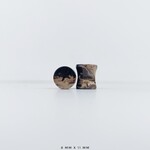 Grit Lapidary Double Flare Plugs Petrified Palm Wood (Pair)