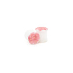 Glasswear Studios Double Flare (DF) Glass Plugs - Pink Roe (Pair)