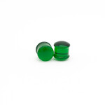 Glasswear Studios Double Flare (DF) Glass Plugs - Solid Color (Pair)
