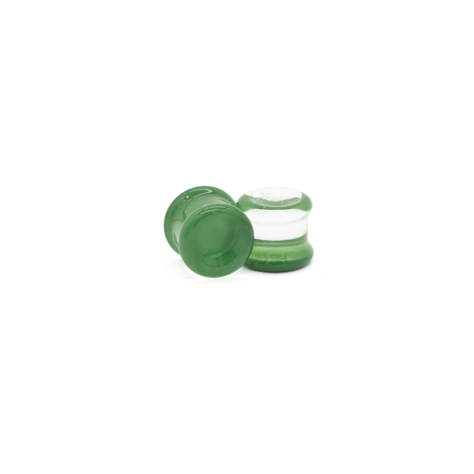 Glasswear Studios Double Flare (DF) Glass Plugs - Colorfront (Pair)