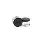 Glasswear Studios Double Flare (DF) Glass Plugs - Black Space Invader (Pair)