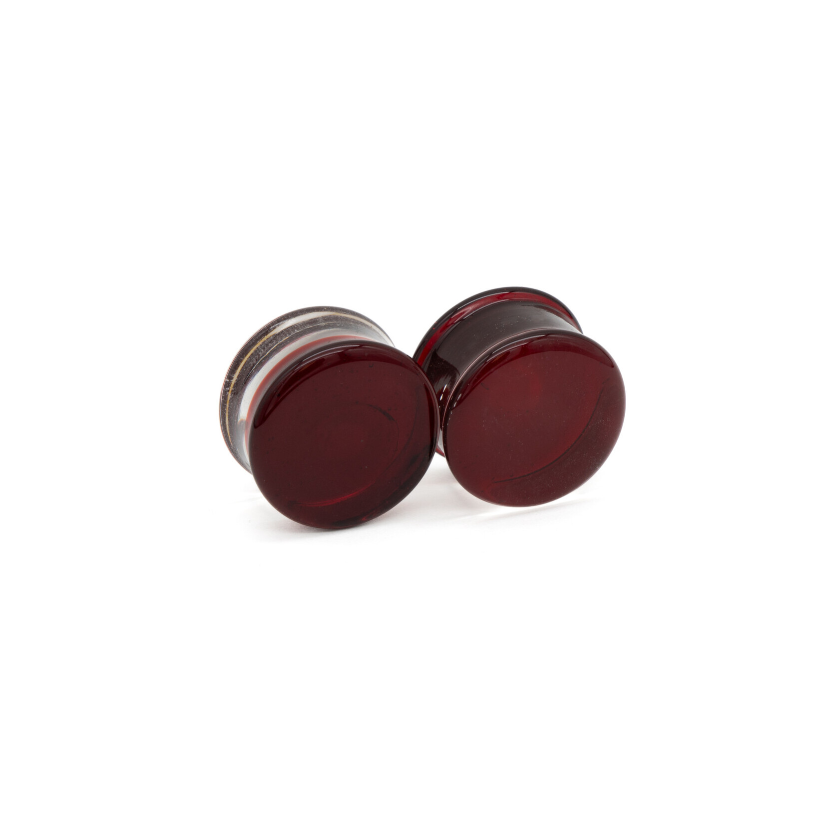 Glasswear Studios Double Flare (DF) Glass Plugs - Colorfront (Pair)