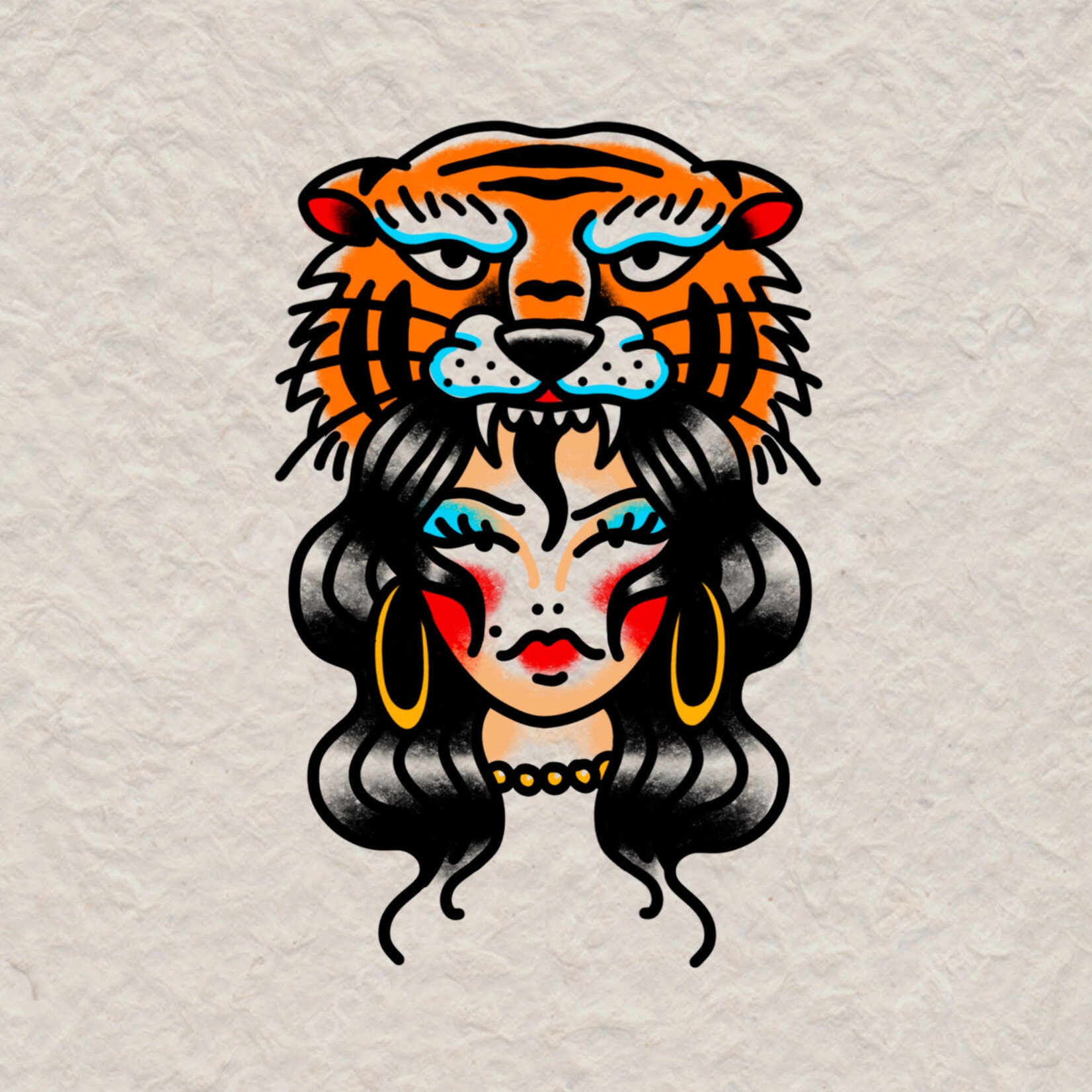 Tigress Flash Tattoo with Bella