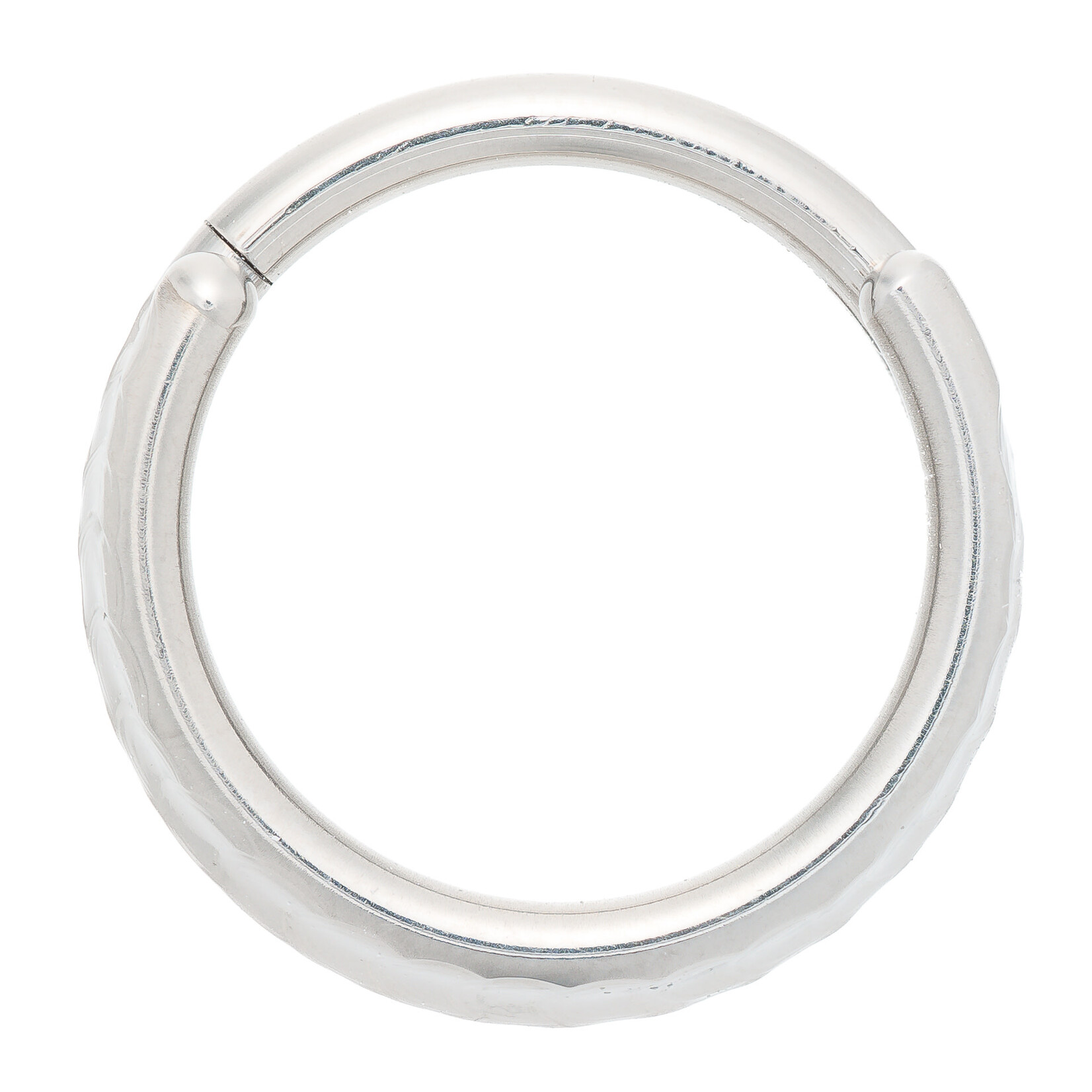 Zadamer Jewelry 16g 3/8" Ti Double Weld-Faceted Hinge Rings