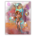 Khwezi "Disco Ball Lady" Art Print (Khwezi)