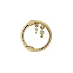 Pupil Hall YG 18g 5/16" Liminality Dngle Ring (Left)