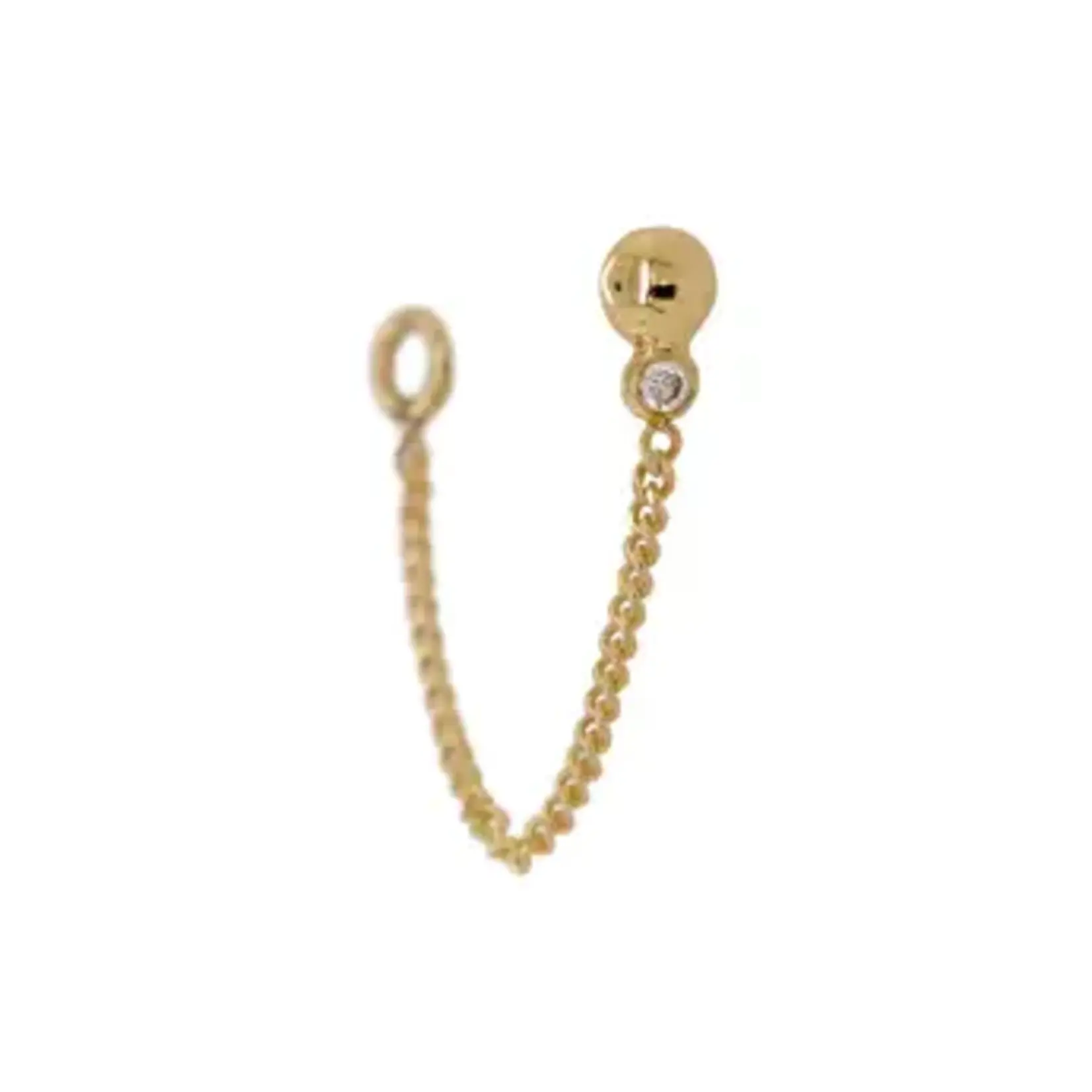 Pupil Hall YG Threadless 16mm Dottie Diamond Mini Lasso