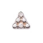 Pupil Hall WG Threadless Little Secret x6 w/ Diamonds