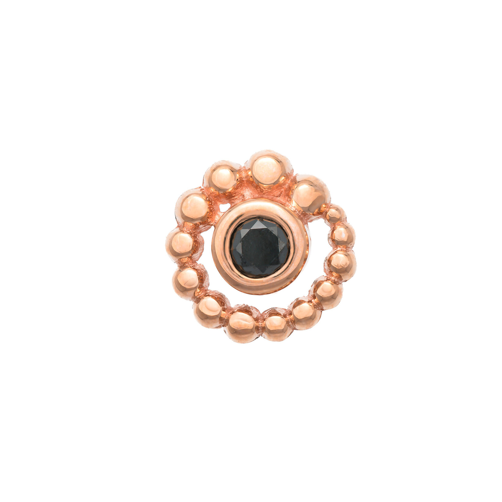 BVLA RG Threadless Bead Swirl with 2mm Black Diamond