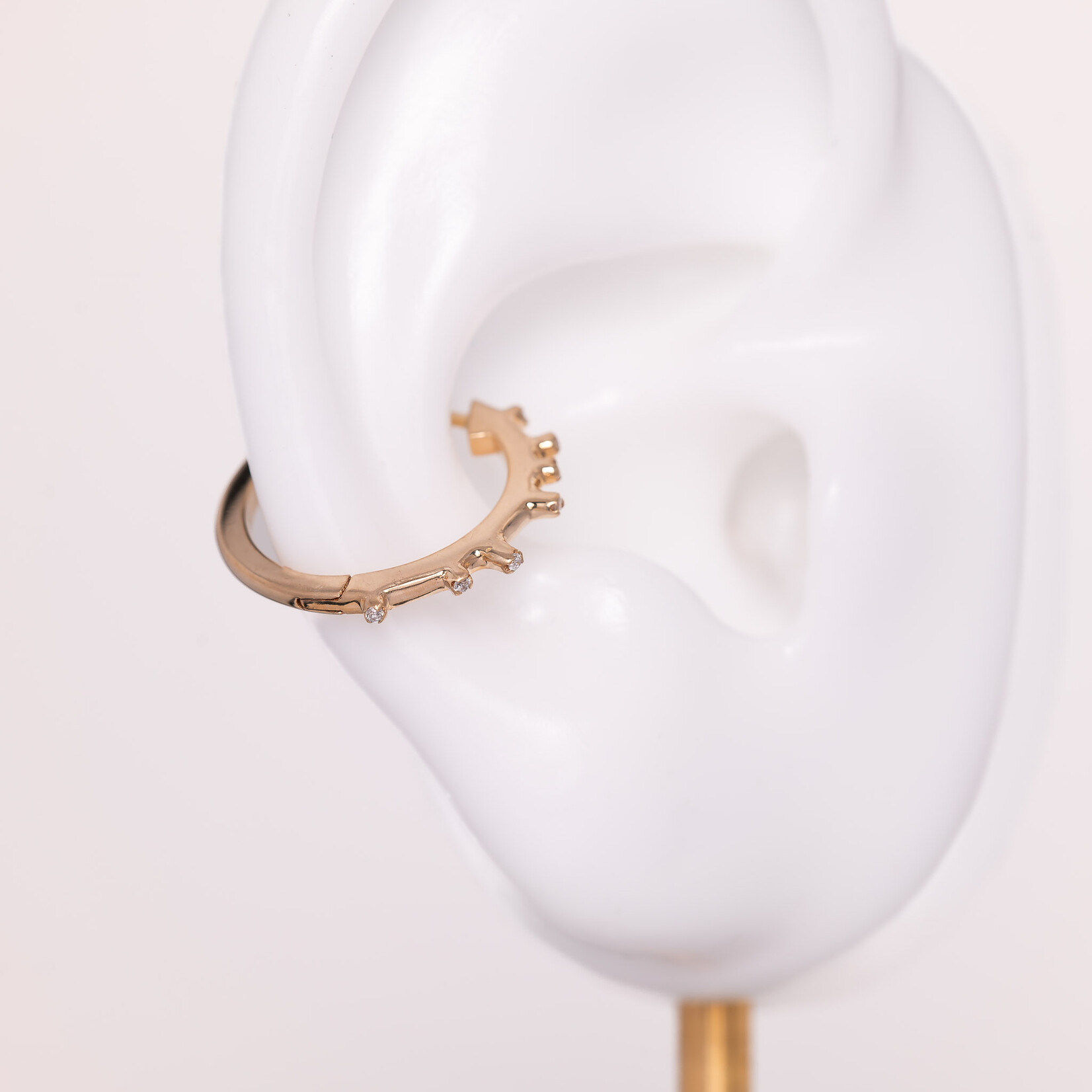 Pupil Hall YG 18g 1/2" Everythingness (Side Facing)