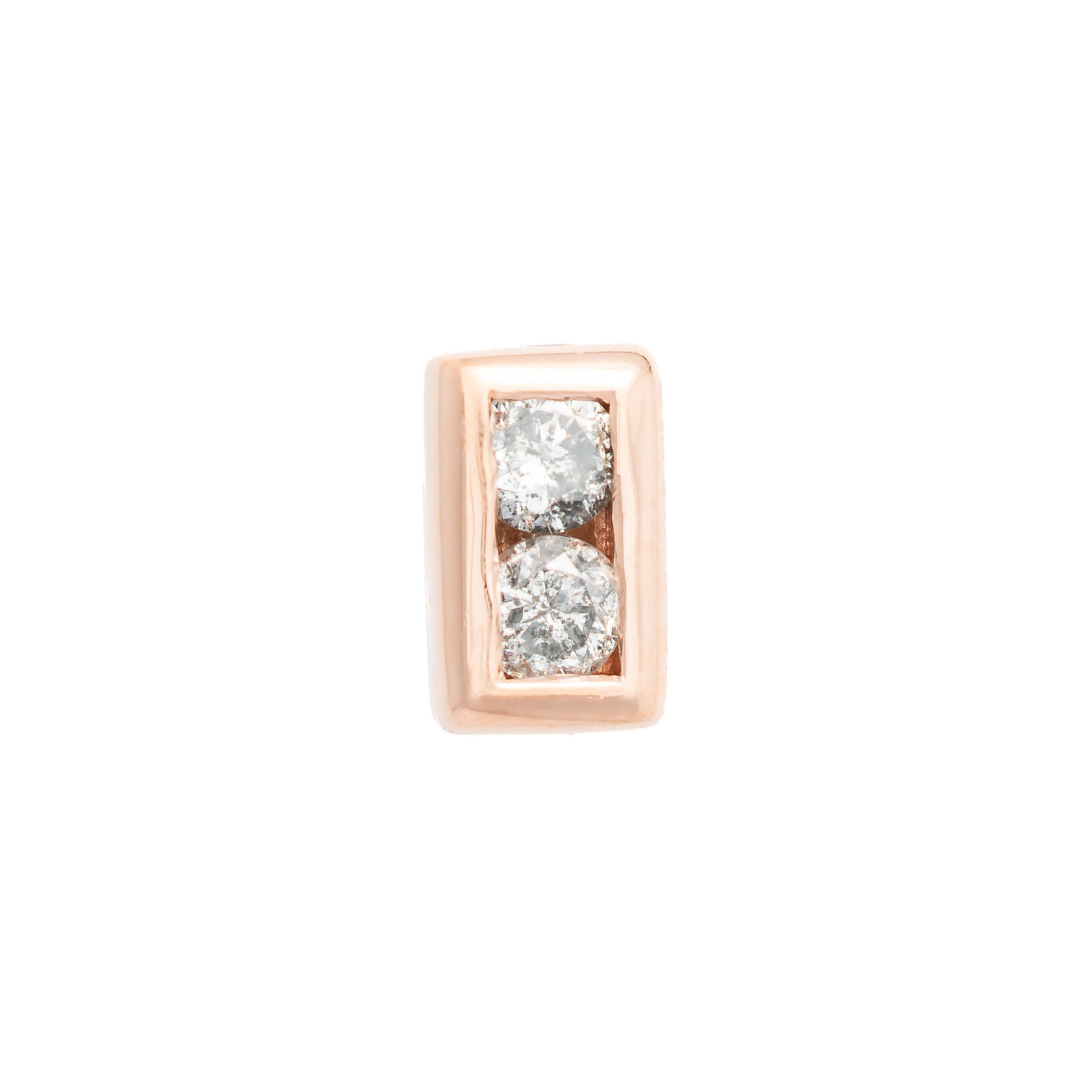 BVLA RG Threadless Rectangle Illusion 1.5mm Grey Diamonds