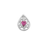 BVLA WG 16g Threaded Kensington Pear with Pink Tourmaline