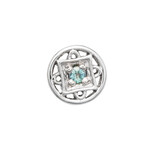 BVLA WG 18/16g Threaded Paloma Square with Alexandrite