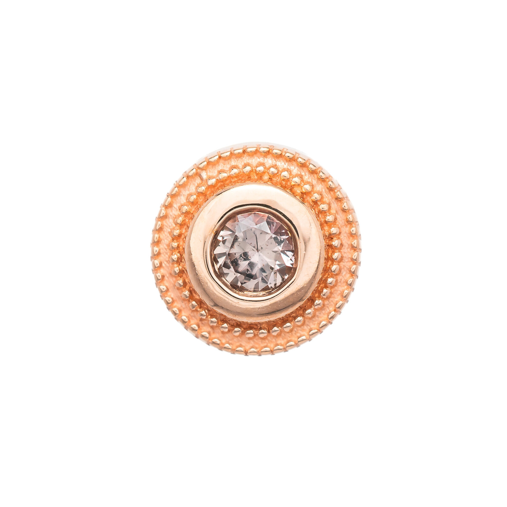 BVLA Rose Gold Threadless Millgrain Bezel En
