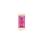 Modern Mood Jewelry YG Baguette Solitaire - Jax - Channel Setting with Ruby
