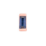 Modern Mood Jewelry RG Baguette Solitaire - Jax - Channel Setting with Blue Sapphire