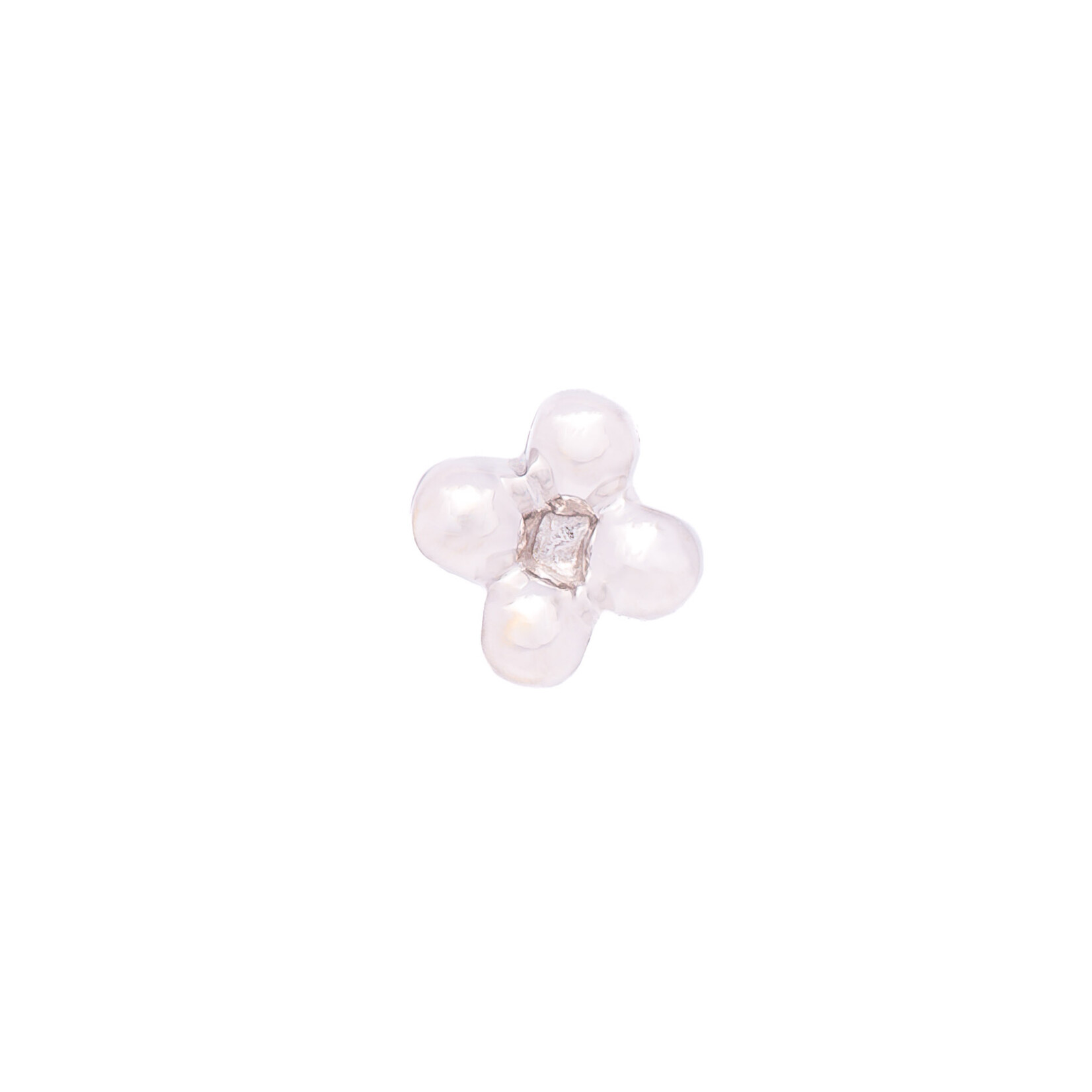 Modern Mood Jewelry WG Threadless 4 Bead Cluster Square - Modern Mood