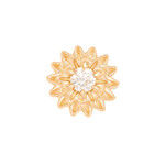 Tether Jewelry YG Threadless Dahlia w/ Diamond