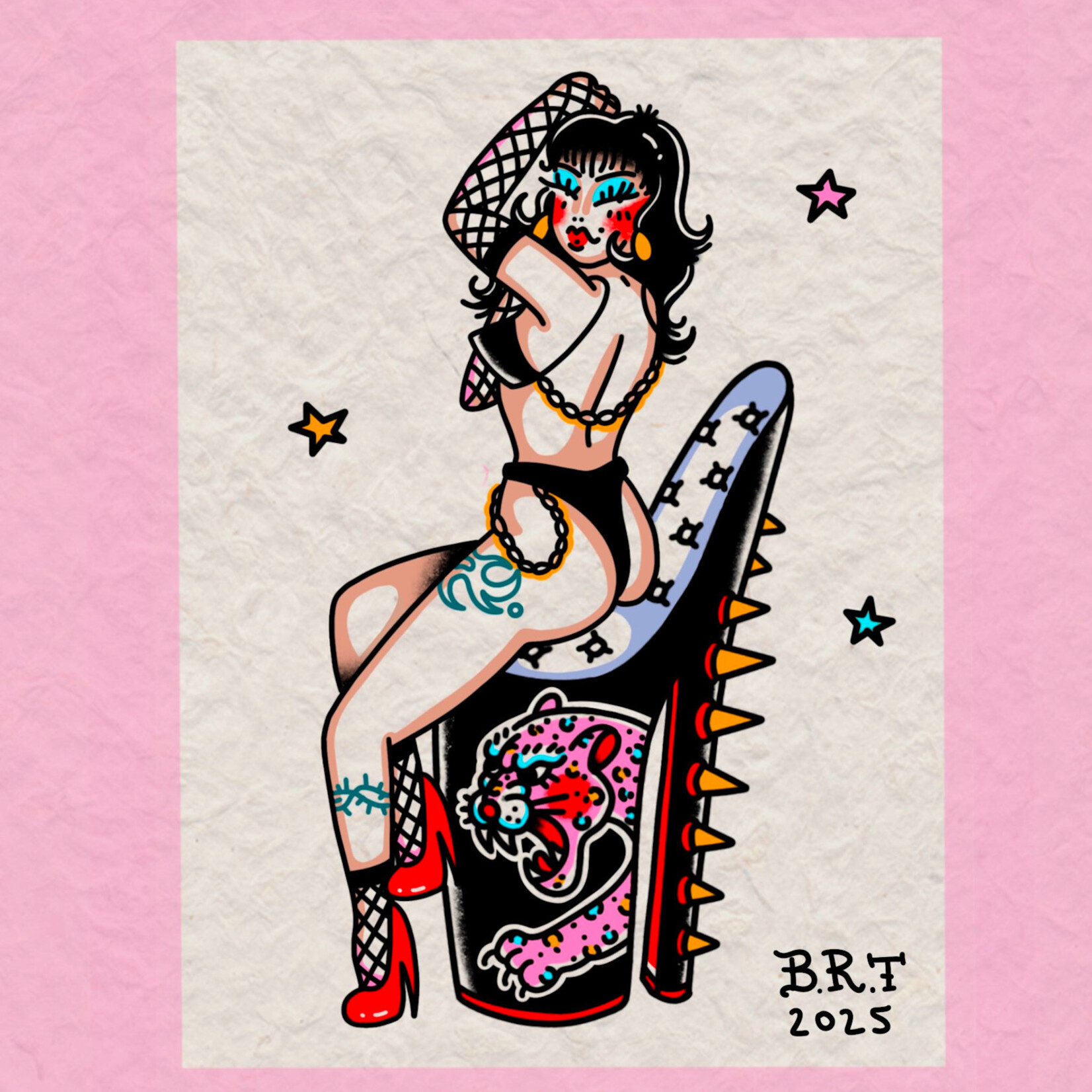 Diva Down Flash Tattoo with Bella