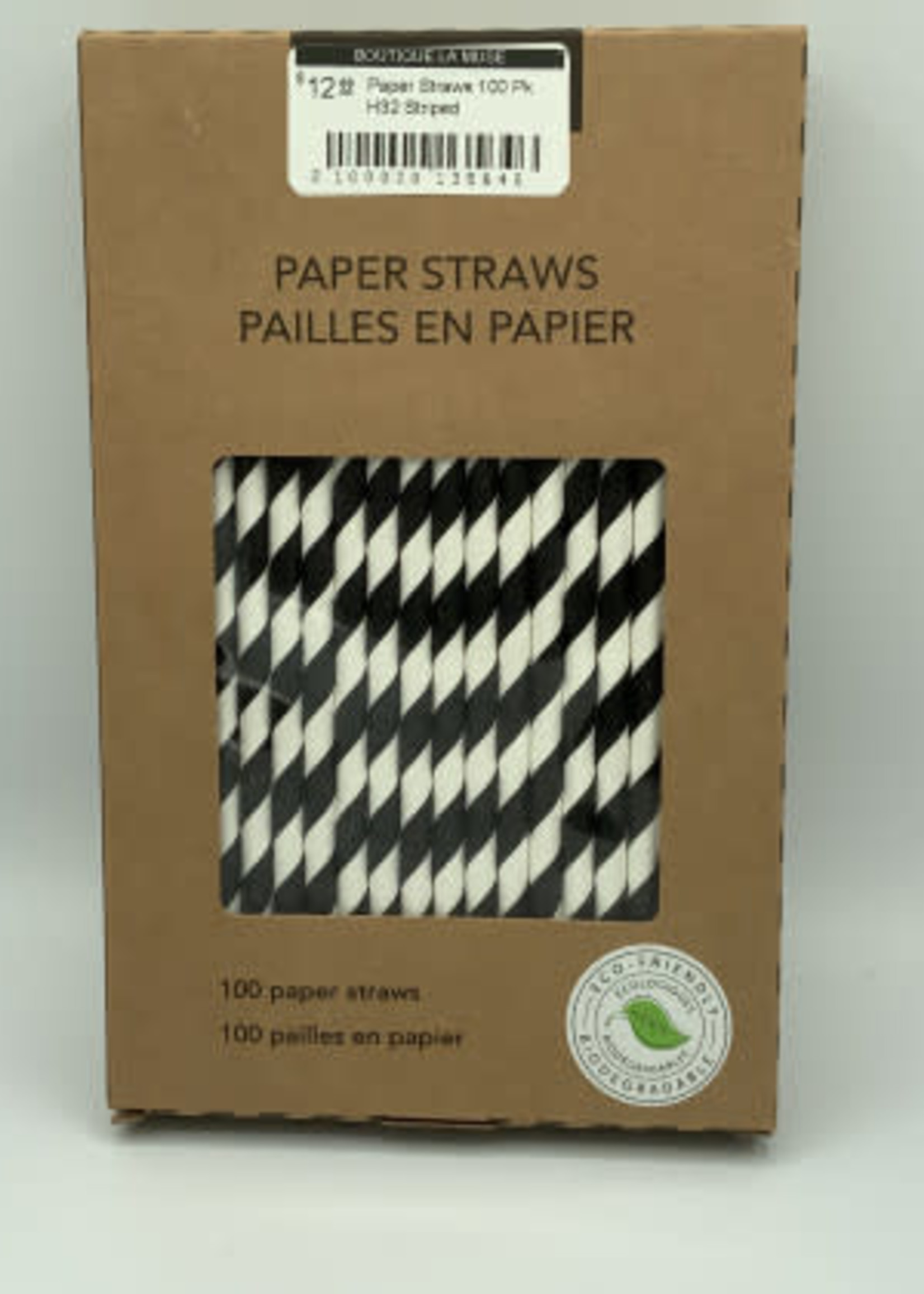 Paper Straws 100 Pk  H32