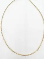 Saskia de Vries L-O Necklace Gld 2 mm 16"