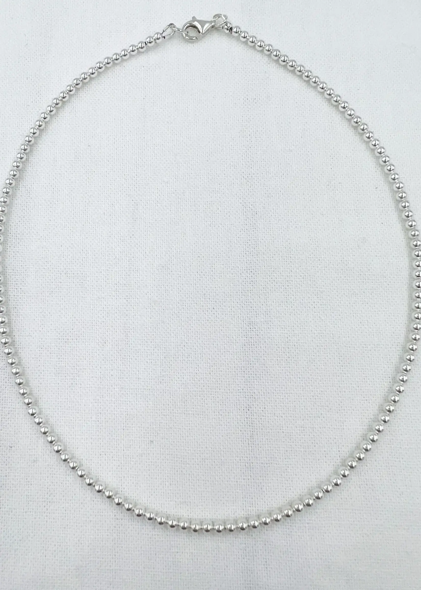 Saskia de Vries L-O Necklace Sterl/Slv 3 mm 18"