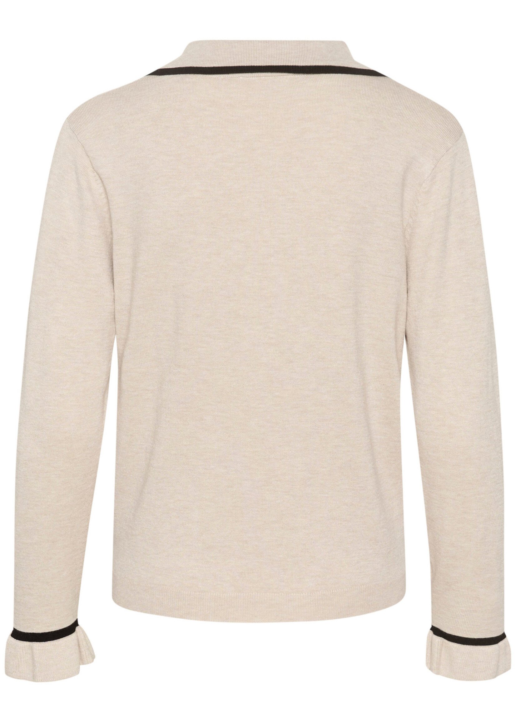 Cream CRVillea Knit Poloshirt