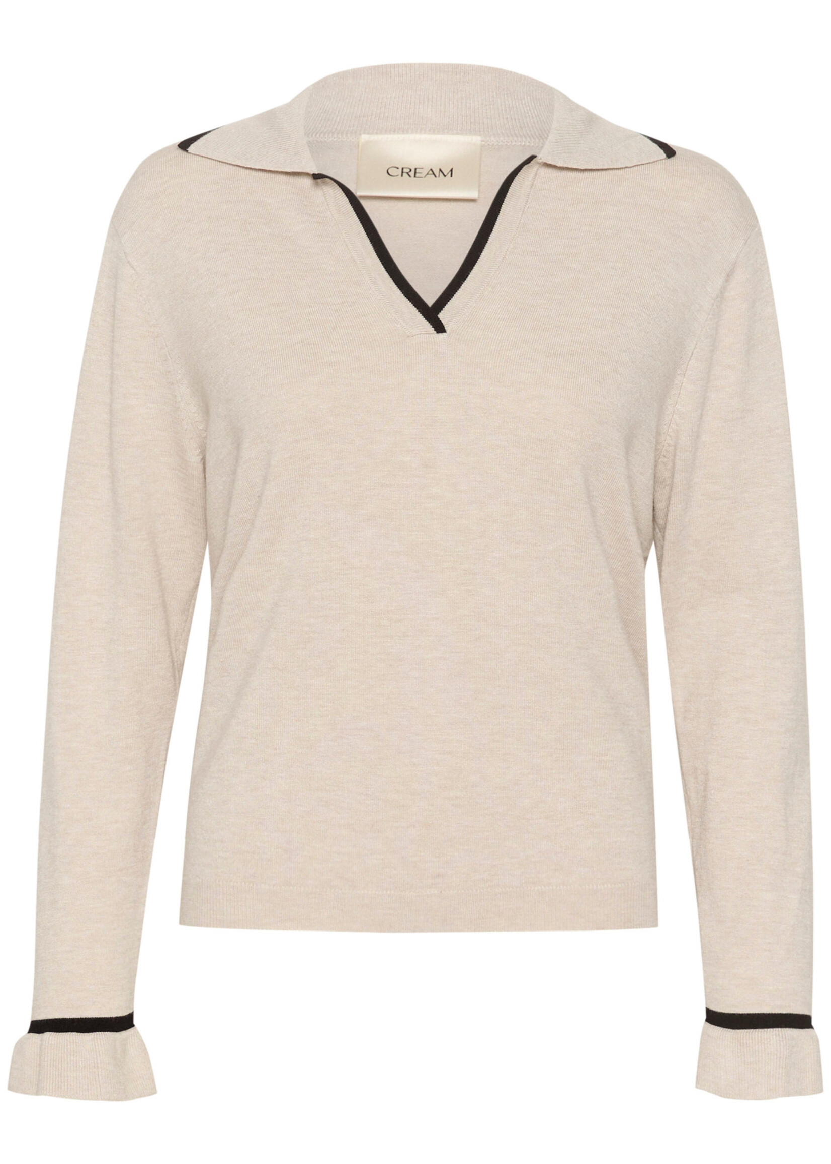 Cream CRVillea Knit Poloshirt