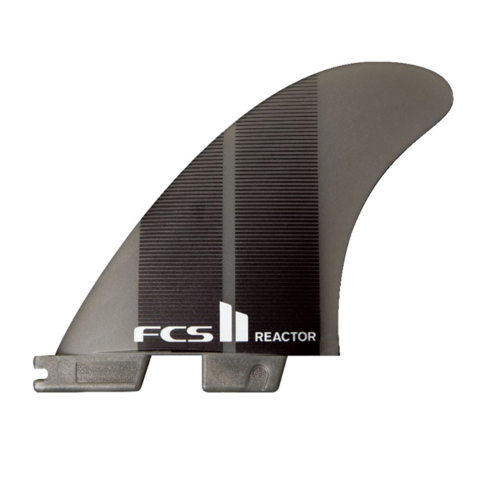 FCS FCS II Reactor Neo Glass Charcoal Tri Fin Set.