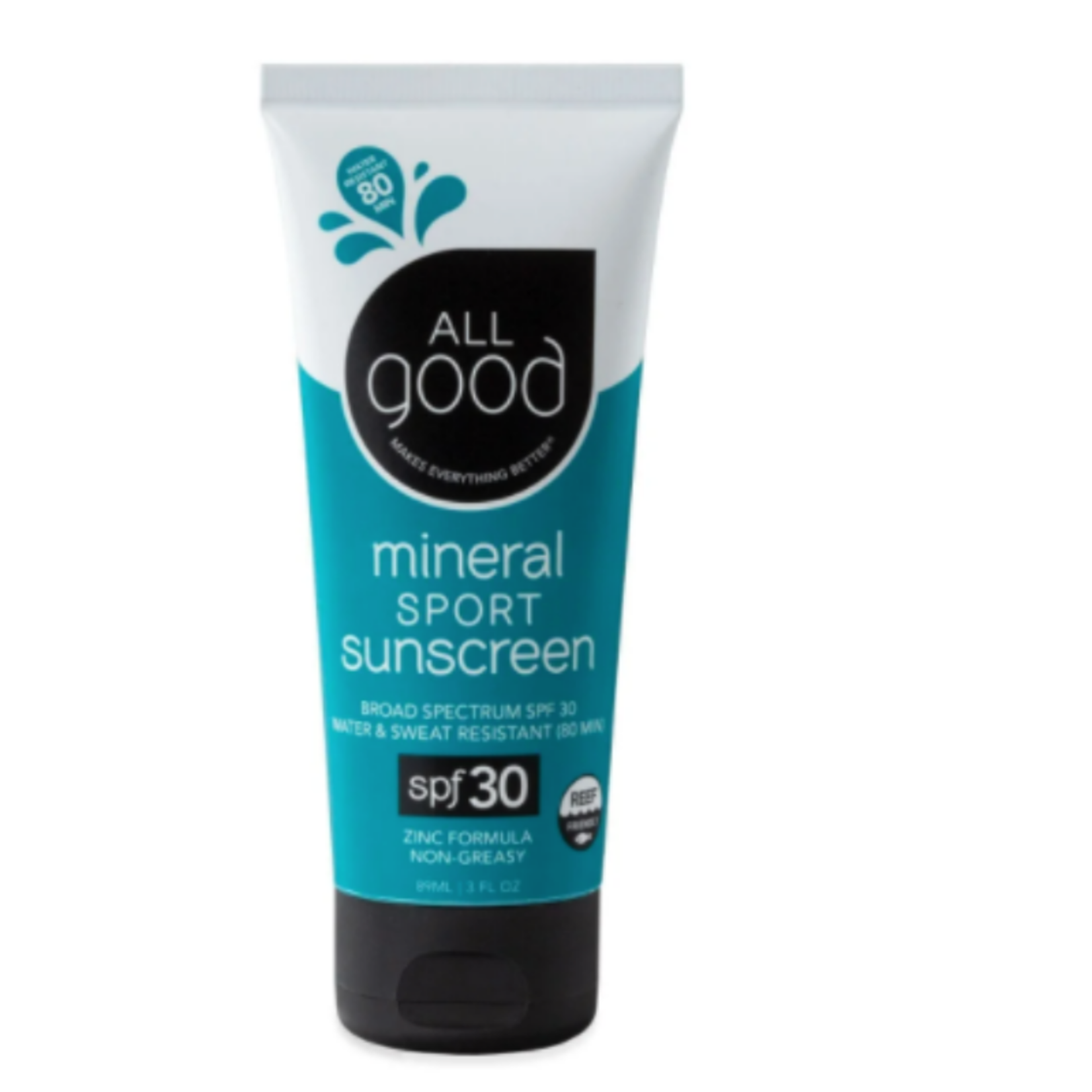 All Good All Good SPF 30 Sport Mineral Sunscreen Lotion, 3 oz.
