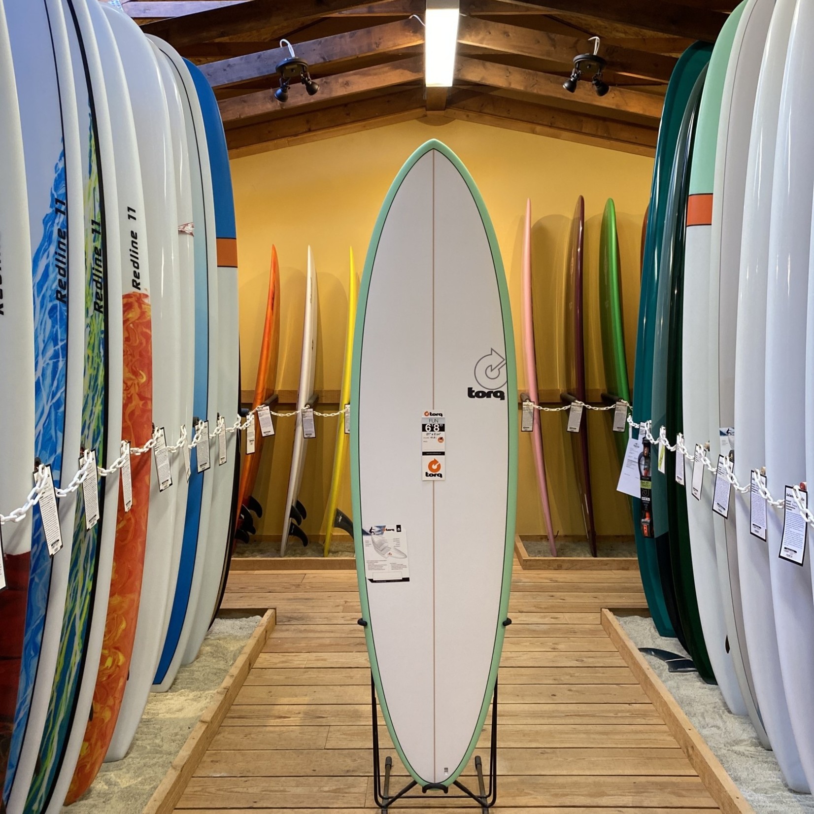 TORQ Surfboards 6'8 Torq TET Seagreen Rails  Pinline Mod Fun#