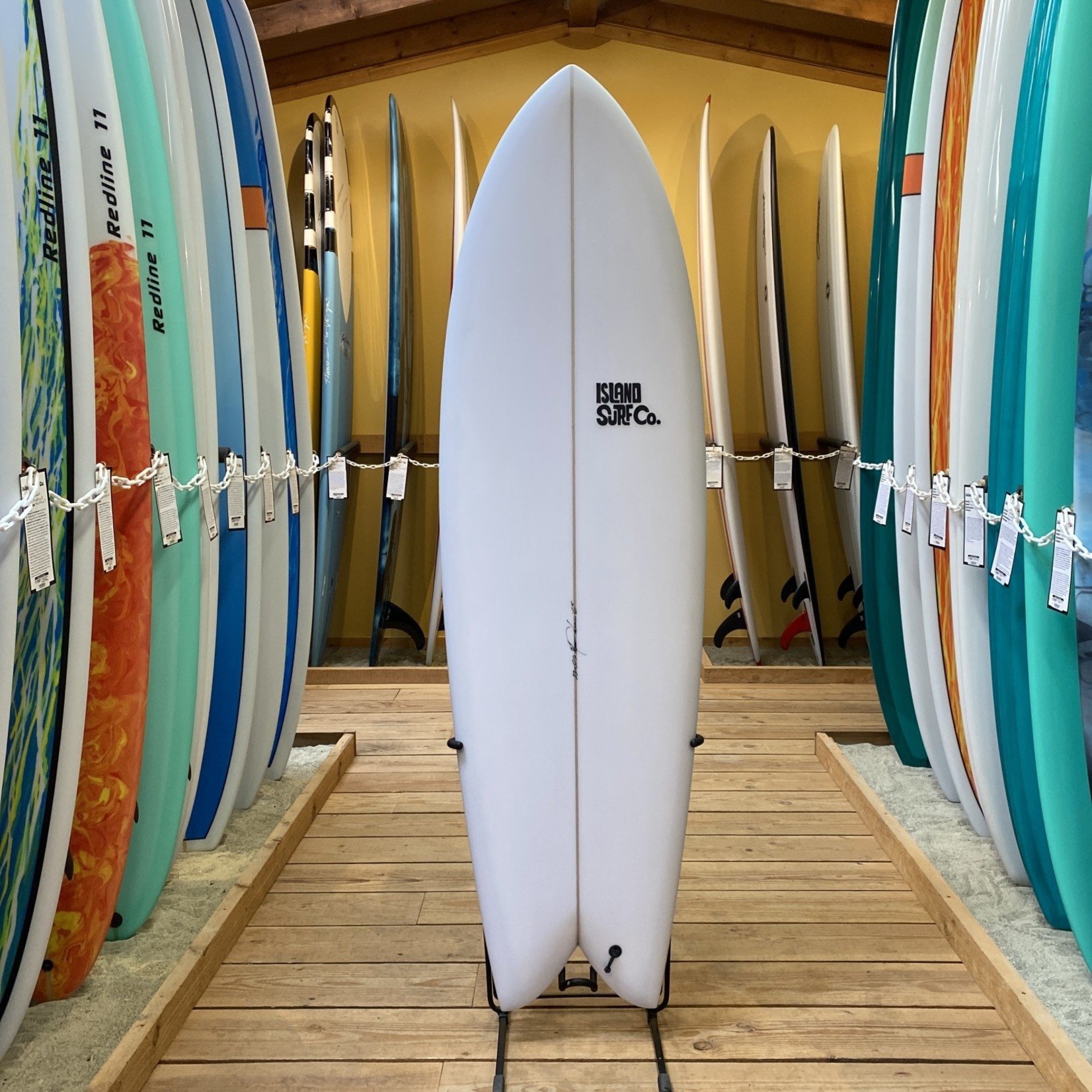 Bing Surfboards 6'4 Island Surf Company Dorado Quad Fish Surfboard