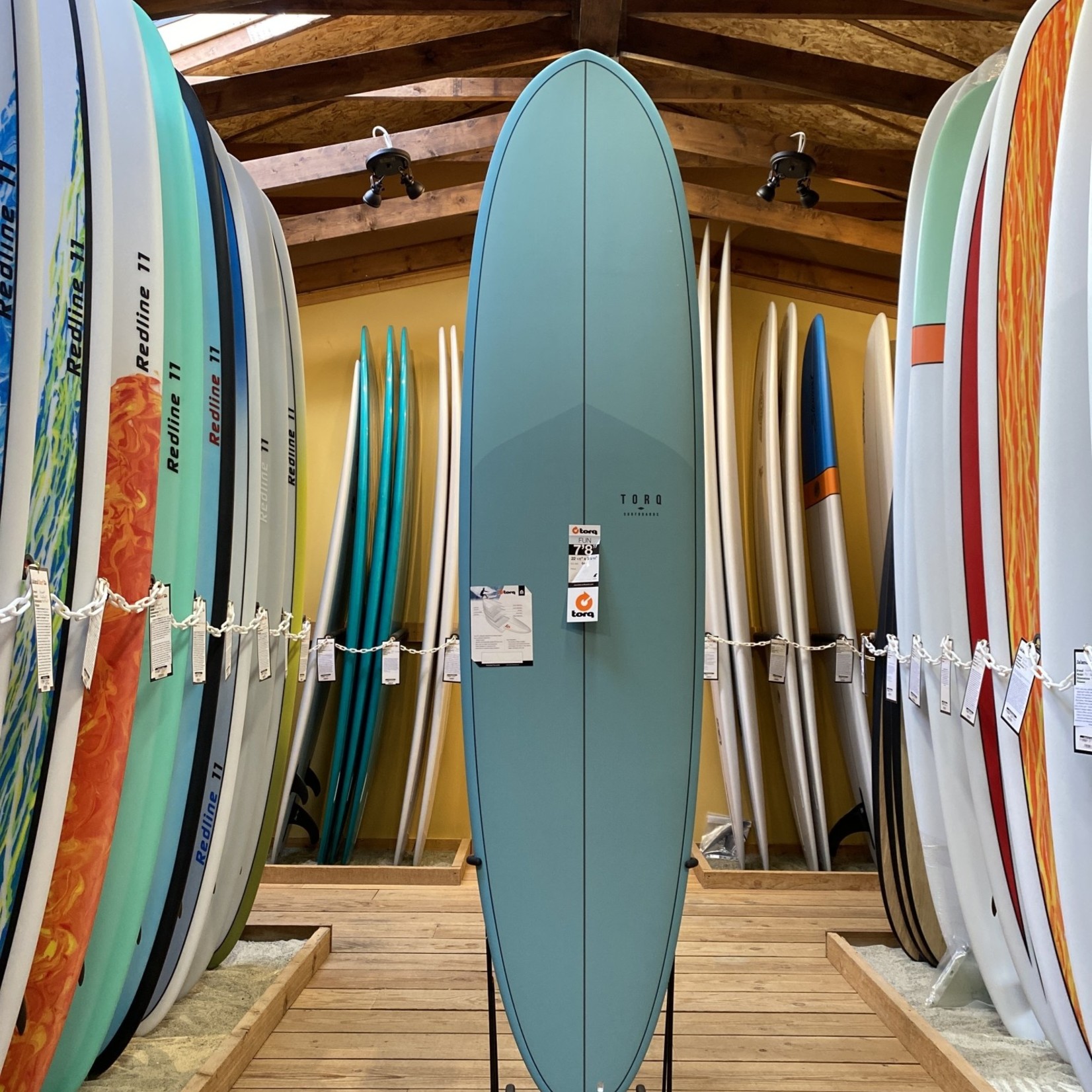 TORQ Surfboards 7'8 V+ Pewter Blue Torq Funboard