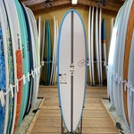 TORQ Surfboards 7'6 Torq Carbon Strip Miami Blue Rails*