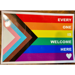 rainbow Everyone is Welcome Here Sticker