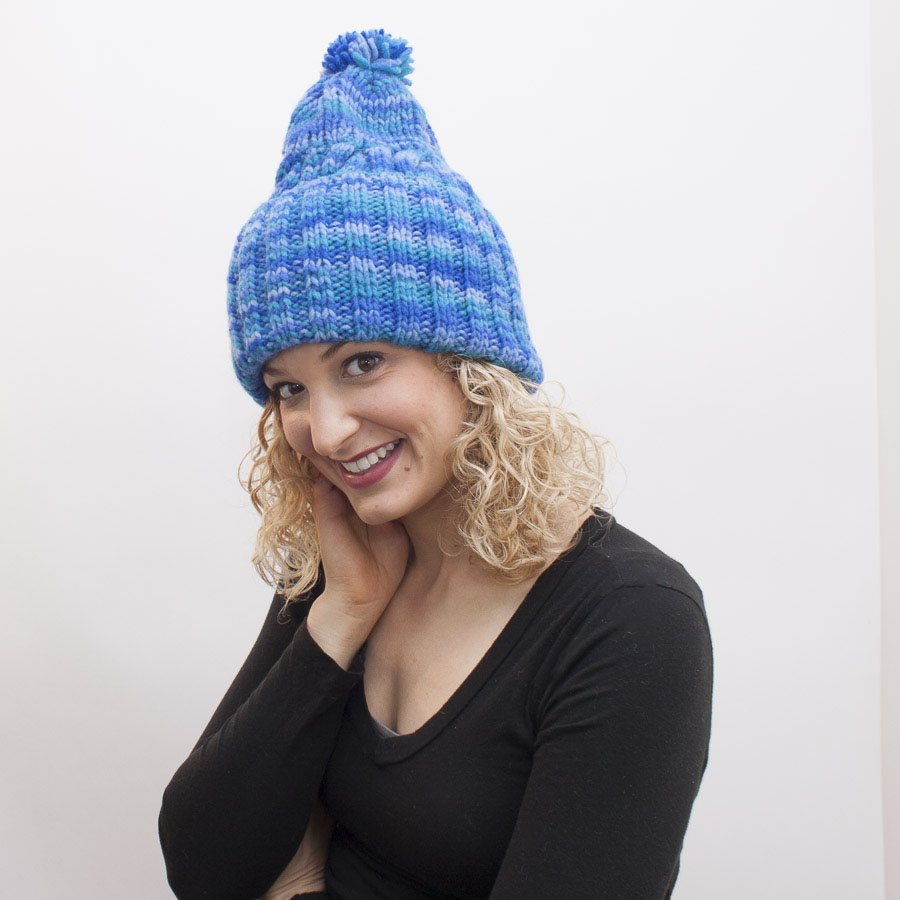 Hand knit fleece lined watchtower cap - Sweater Venture