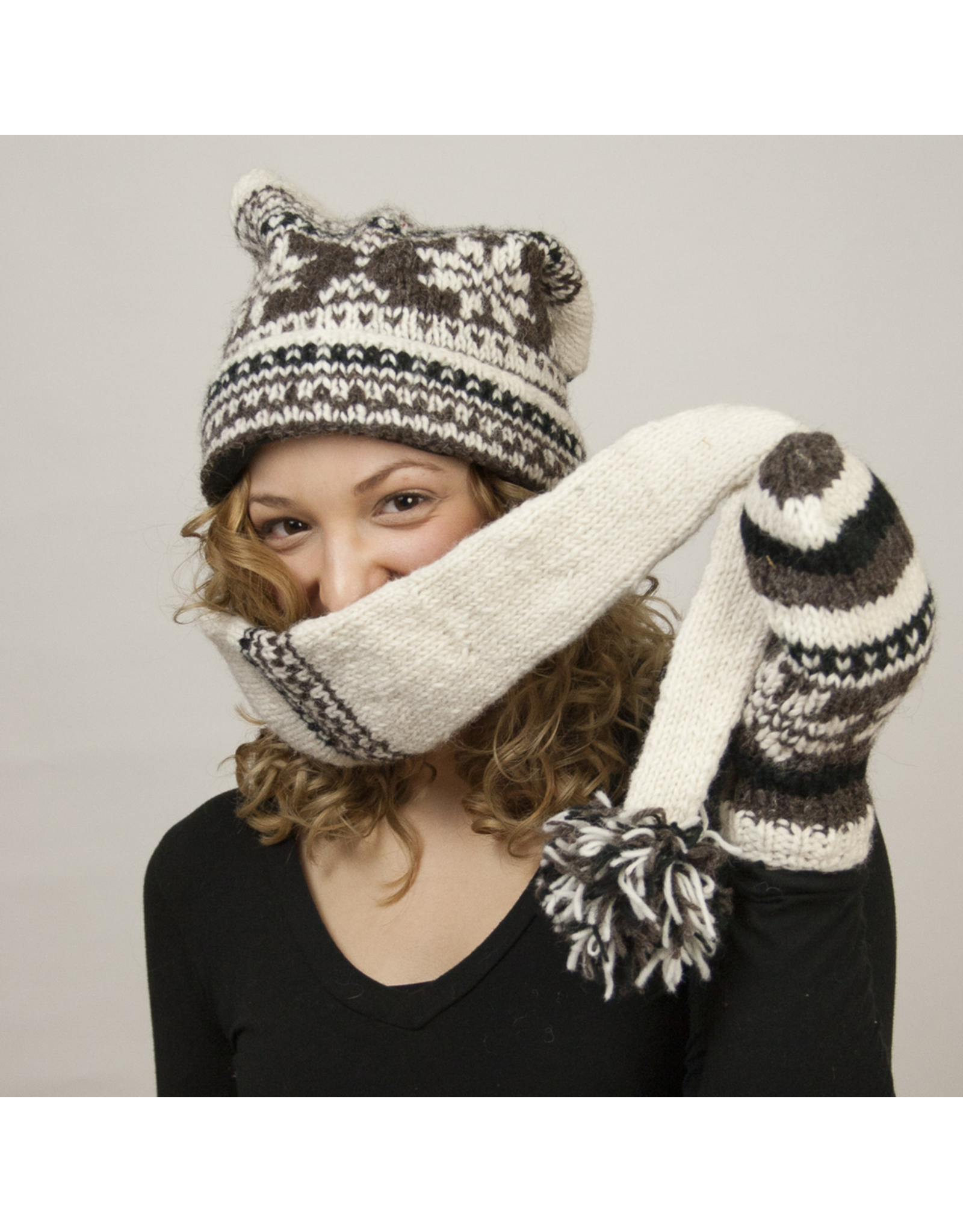 The Sweater Venture Snowfox Fleece Lined Stocking Cap