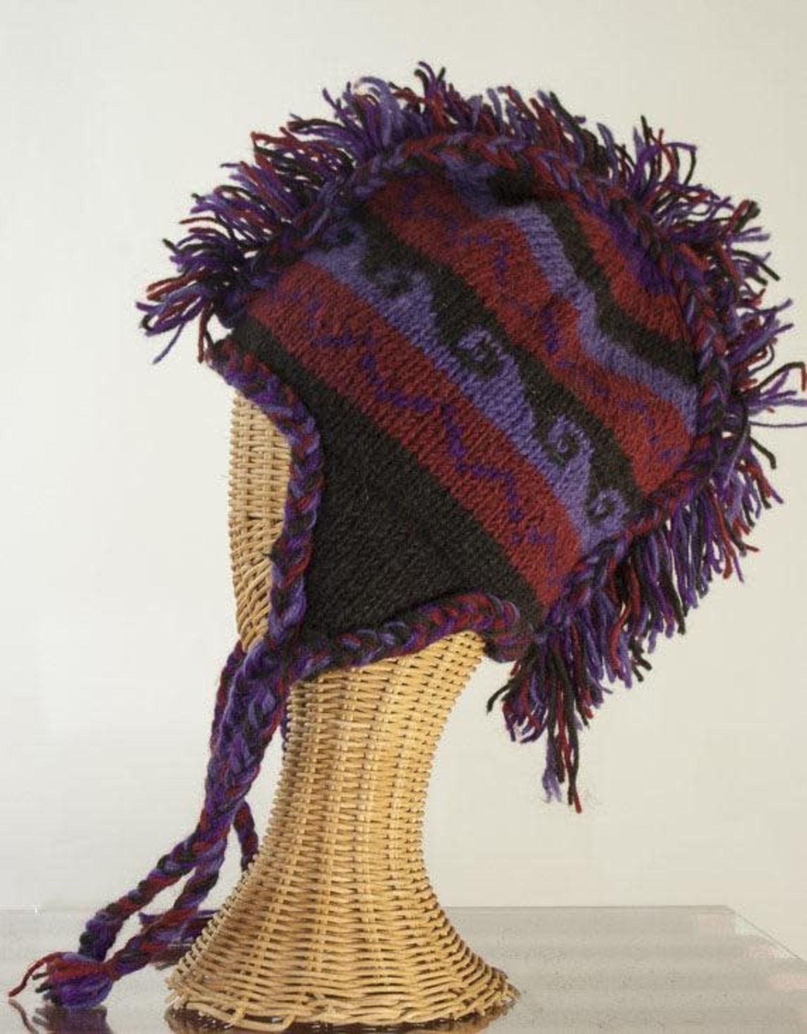 The Sweater Venture Snowfox Fleece Lined Fringe Hat