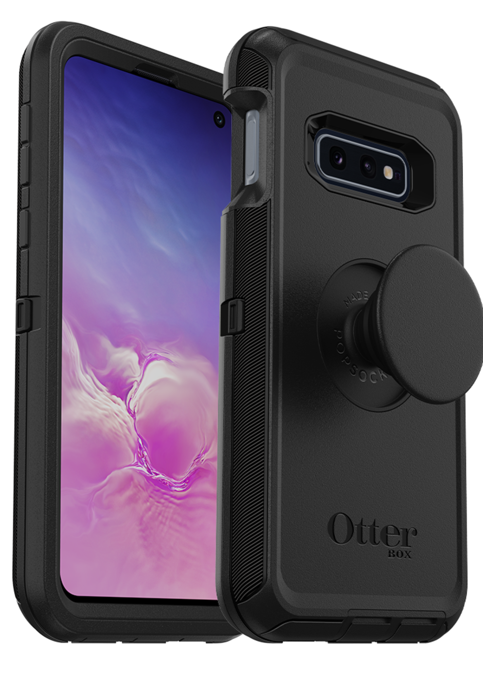 Otterbox OtterBox - Otter + Pop Defender Case with PopGrip for Samsung Galaxy S10e - Black