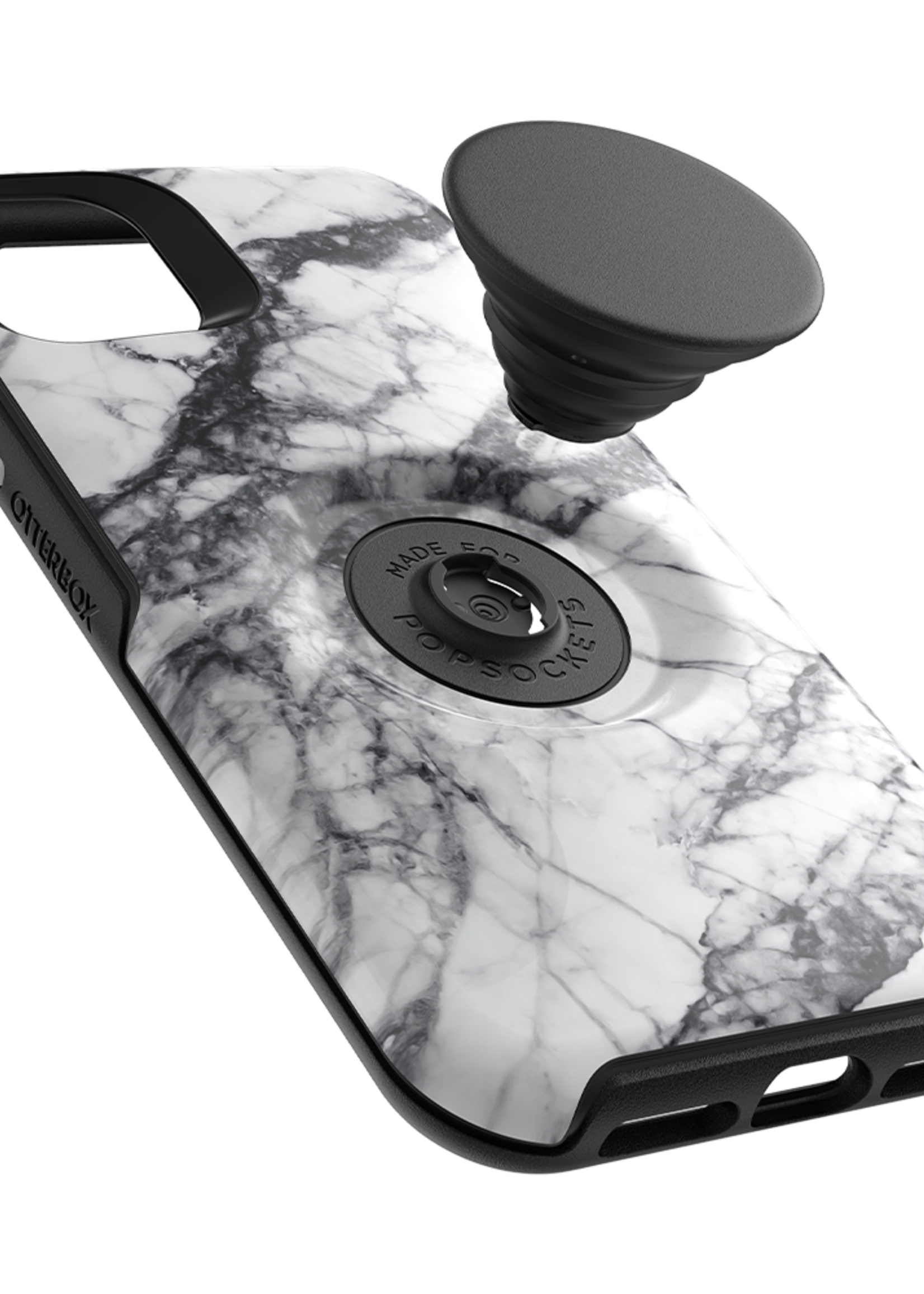 Otterbox OtterBox - Otter + Pop Symmetry Case with PopGrip for Apple iPhone 11 - White Marble