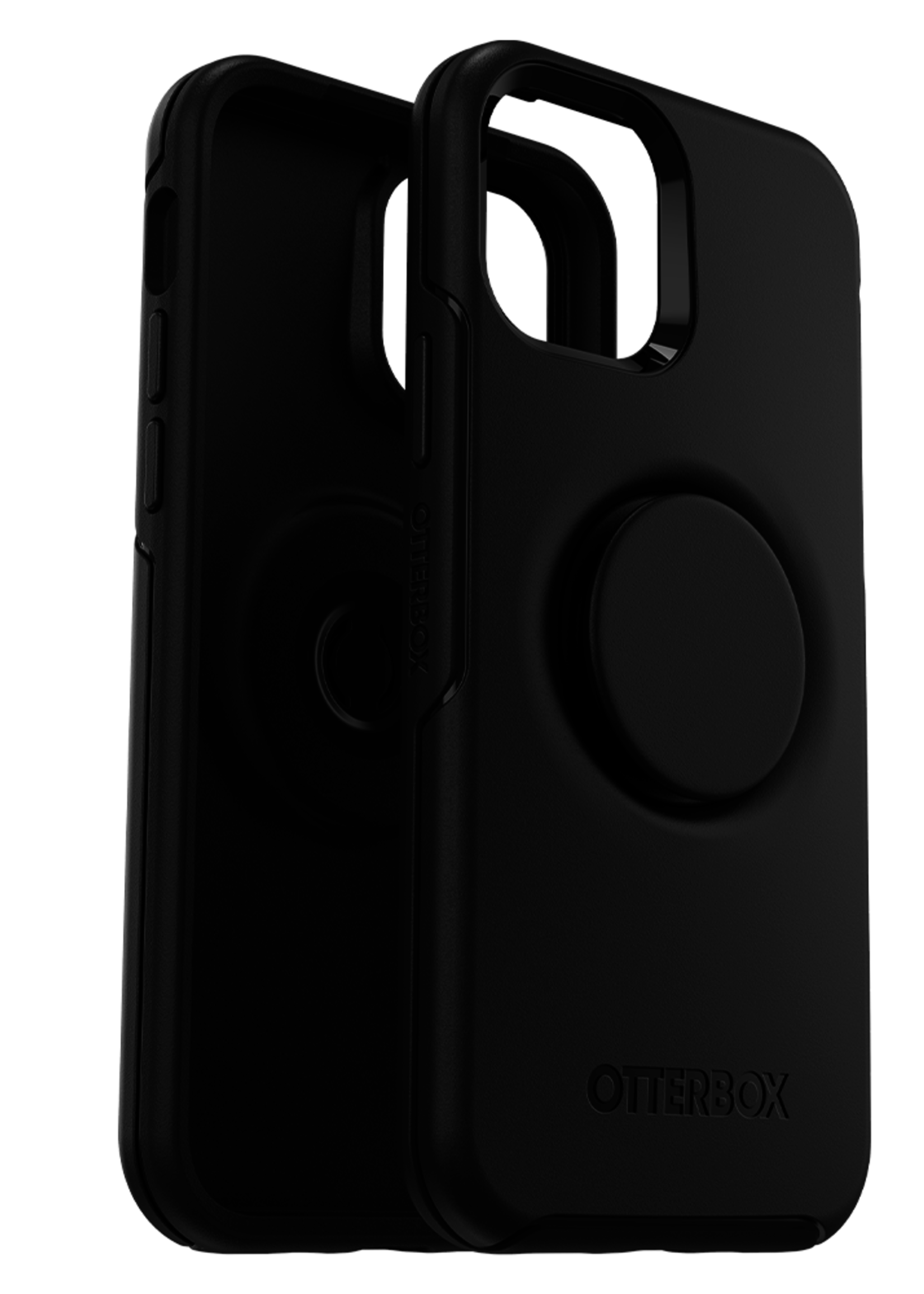 Otterbox OtterBox - Otter + Pop Symmetry Case with PopGrip for Apple iPhone 12 / 12 Pro - Black