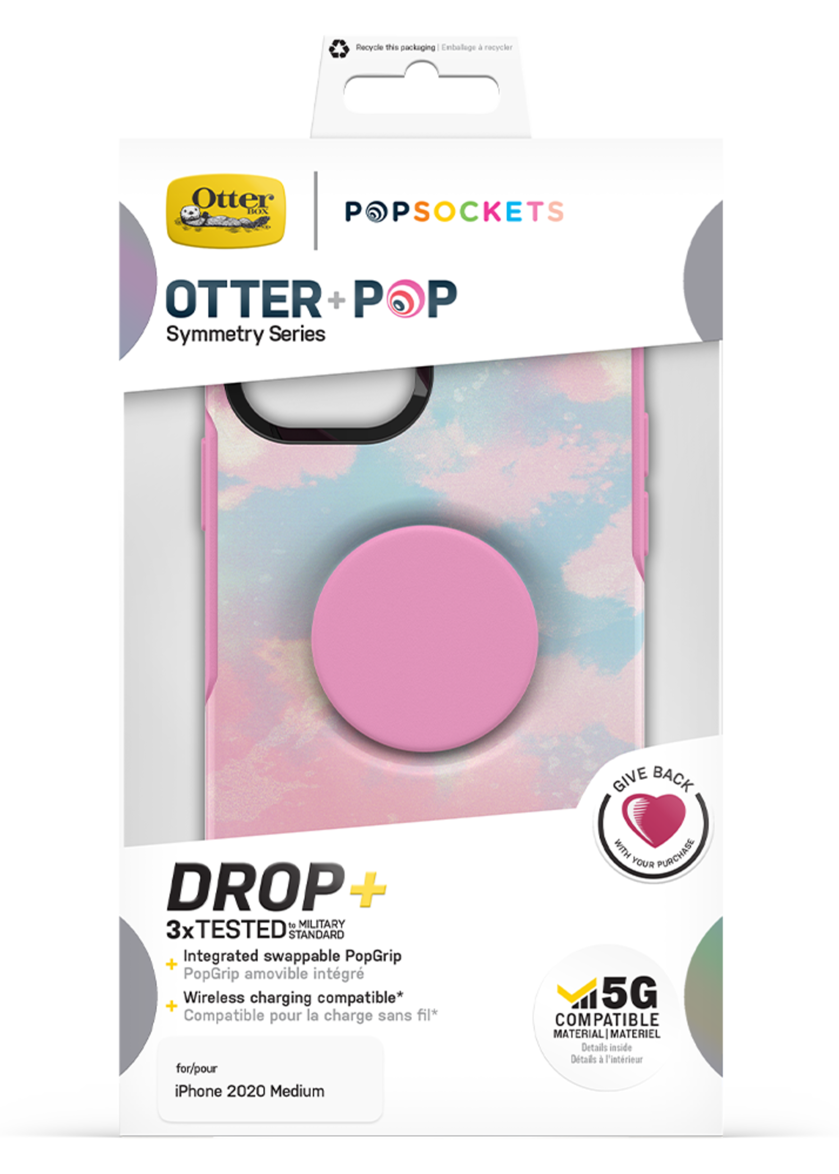 Otterbox OtterBox - Otter + Pop Symmetry Case with PopGrip for Apple iPhone 12 / 12 Pro - Daydreamer