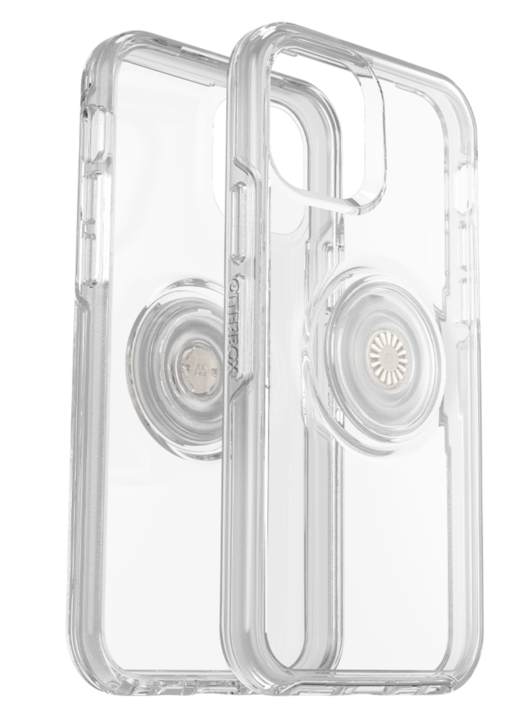 Otterbox OtterBox - Otter + Pop Symmetry Case with PopGrip for Apple iPhone 12 / 12 Pro - Clear